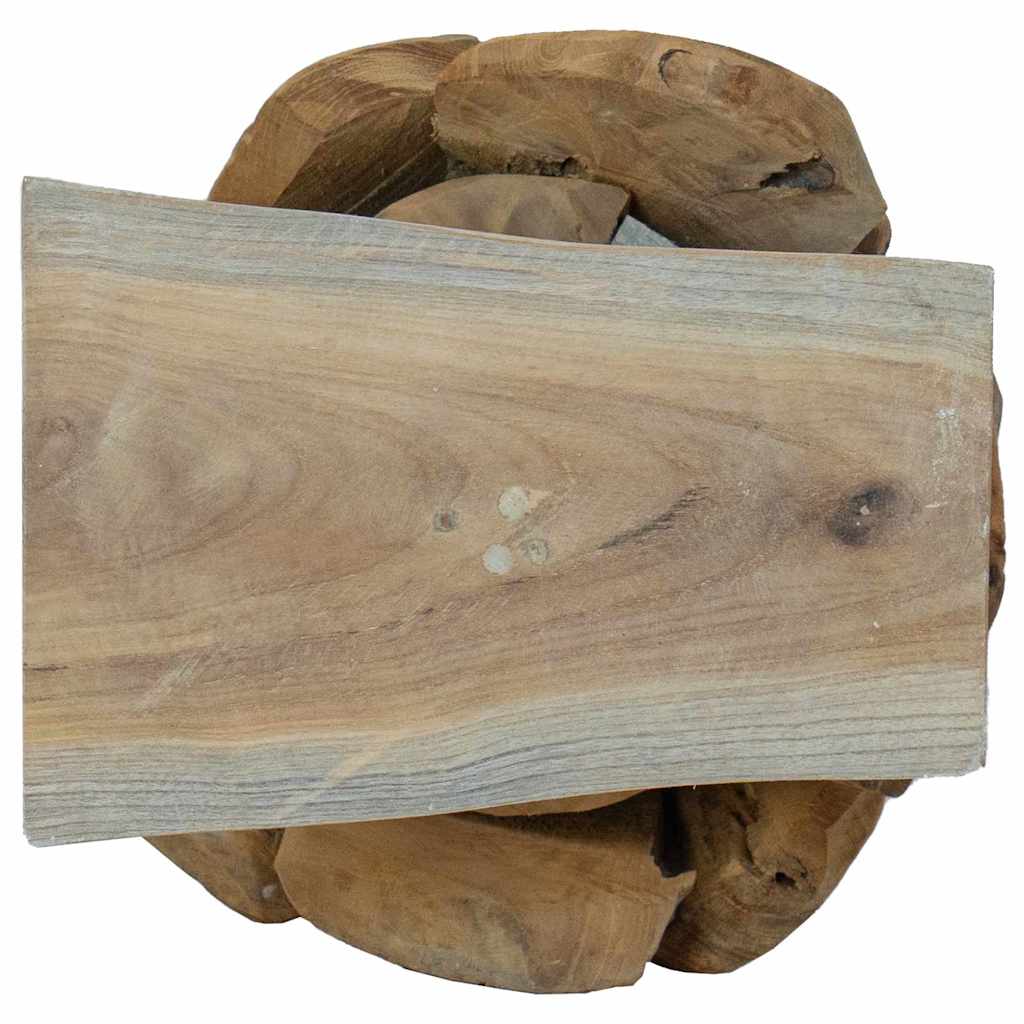 vidaXL Kerstboom met standaard Bruin 60 cm Massief teakhout