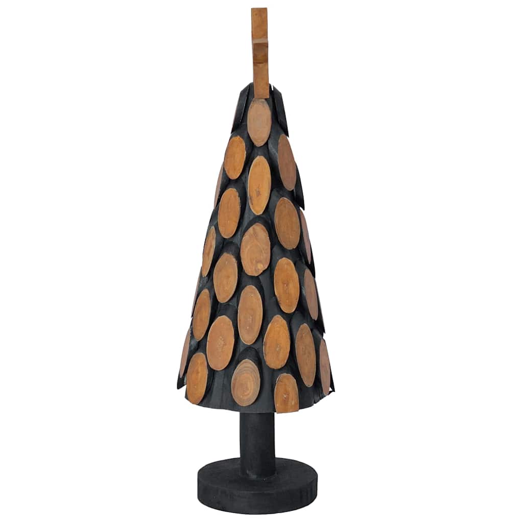 vidaXL Kerstboom met standaard Bruin 60 cm Massief teakhout