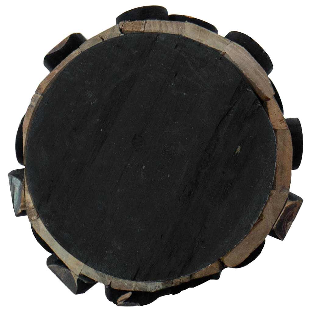 vidaXL Kerstboom met standaard Bruin 60 cm Massief teakhout