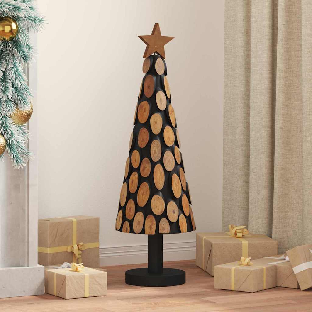 vidaXL Kerstboom met standaard Bruin 60 cm Massief teakhout