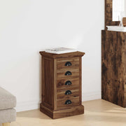 vidaXL Ladekast met lade Bruin 35,5 x 29,5 x 60 cm Massief Teakhout