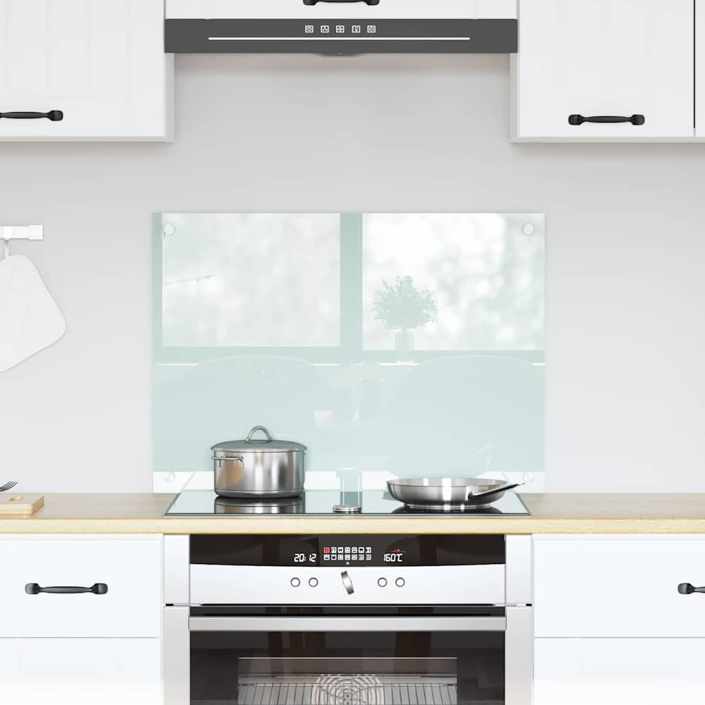 vidaXL Keuken Achterwand 2 pcs Lichtgrijs 70 x 40 cm gehard glas