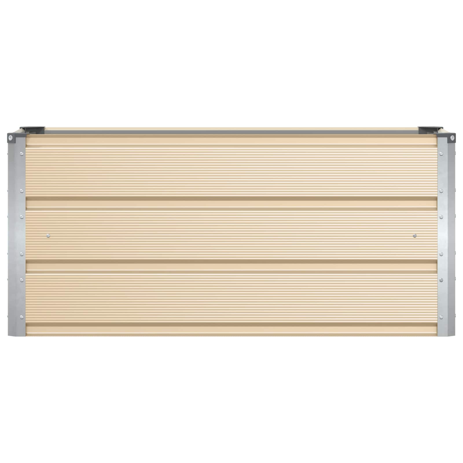 vidaXL Plantenbak Ivoor 160 x 40 x 45 cm Staal
