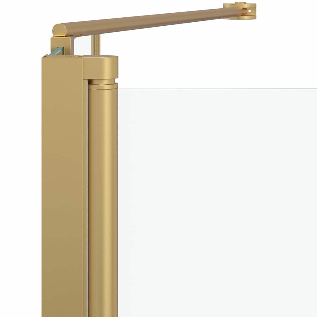 vidaXL Douche Omhulsel Goud 120 x 68 x 130 cm ESG-glas en aluminium