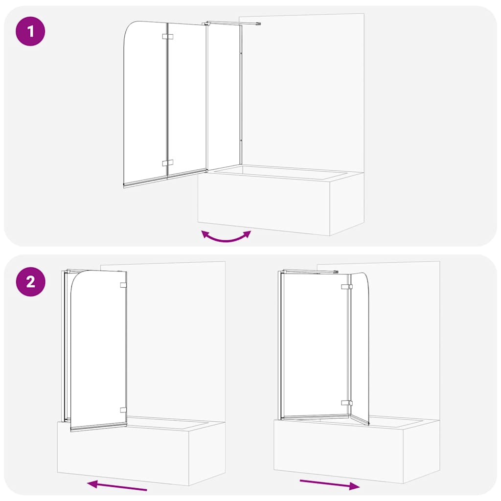 vidaXL Douche Omhulsel Goud 120 x 68 x 130 cm ESG-glas en aluminium