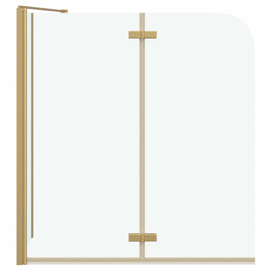vidaXL Douche Omhulsel Goud 120 x 68 x 130 cm ESG-glas en aluminium