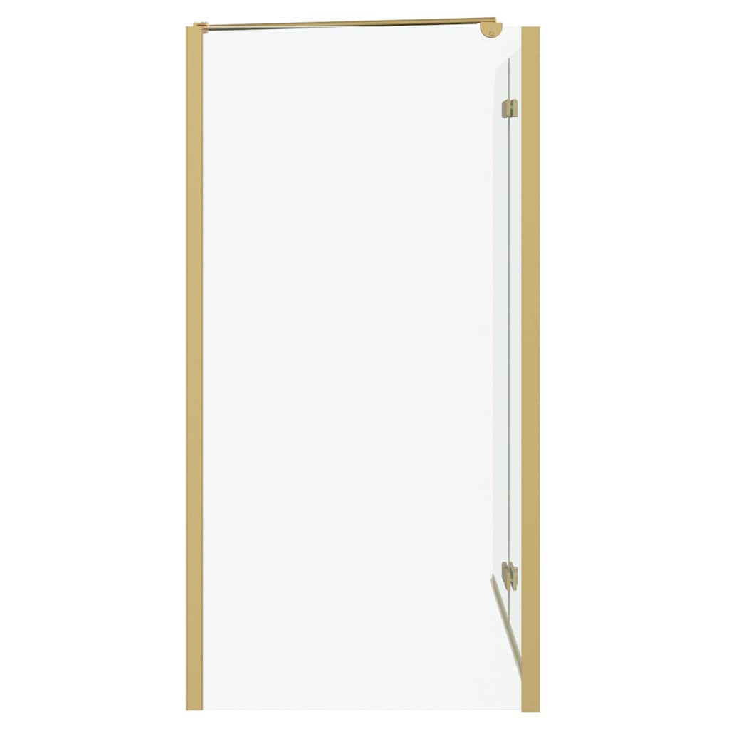 vidaXL Douche Omhulsel Goud 120 x 68 x 130 cm ESG-glas en aluminium