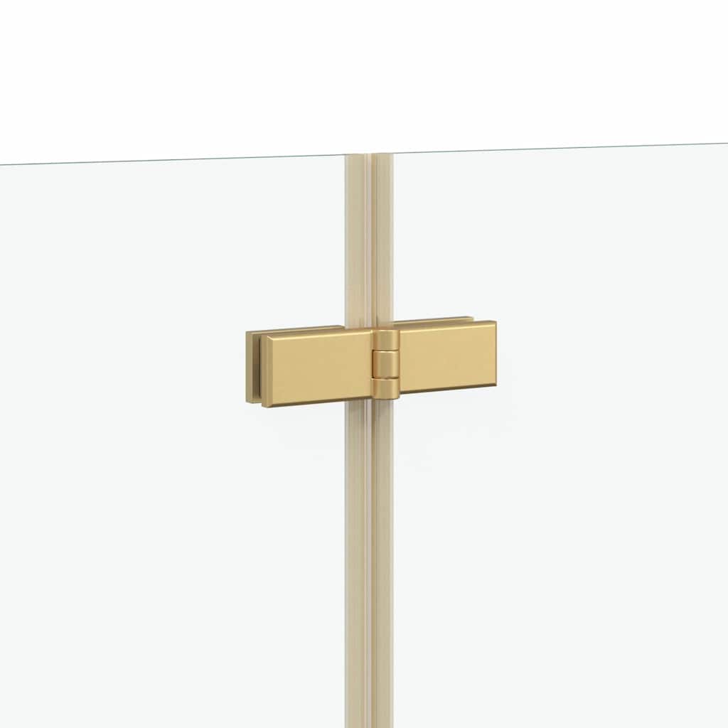 vidaXL Douche Omhulsel Goud 120 x 68 x 130 cm ESG-glas en aluminium