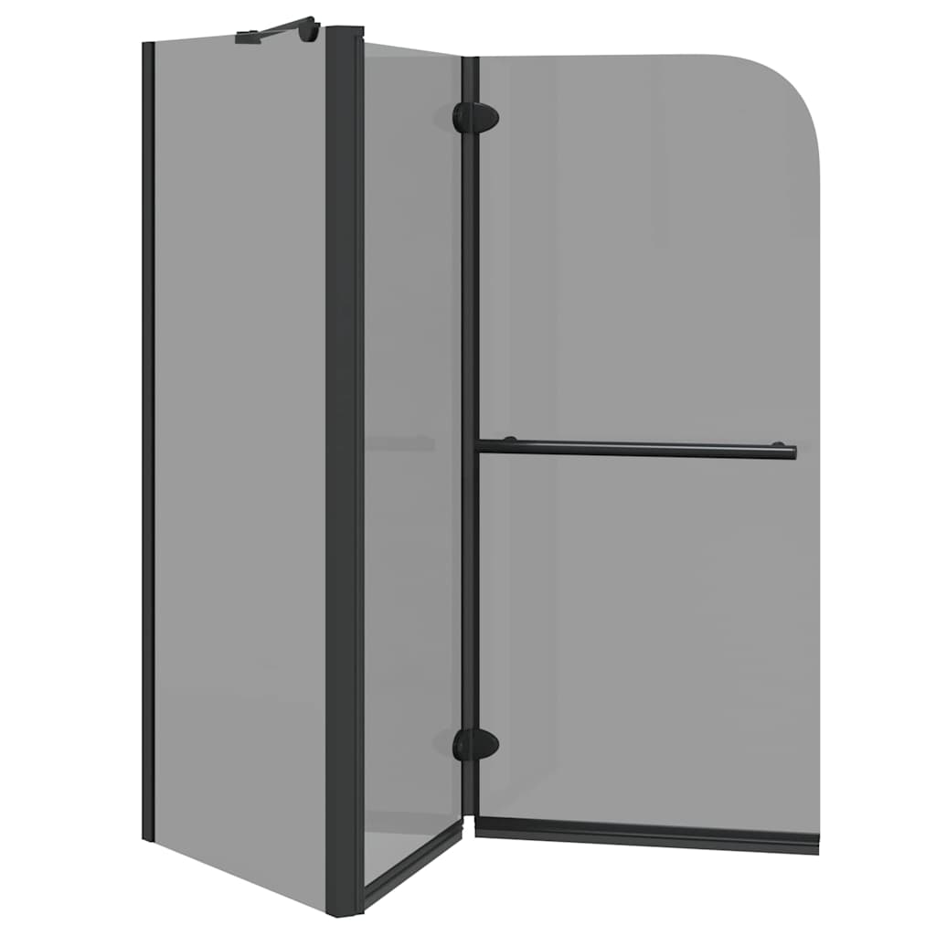 vidaXL Bi-Vouw Douche Omheining Donker Transparant 120 x 67 x 129 cm