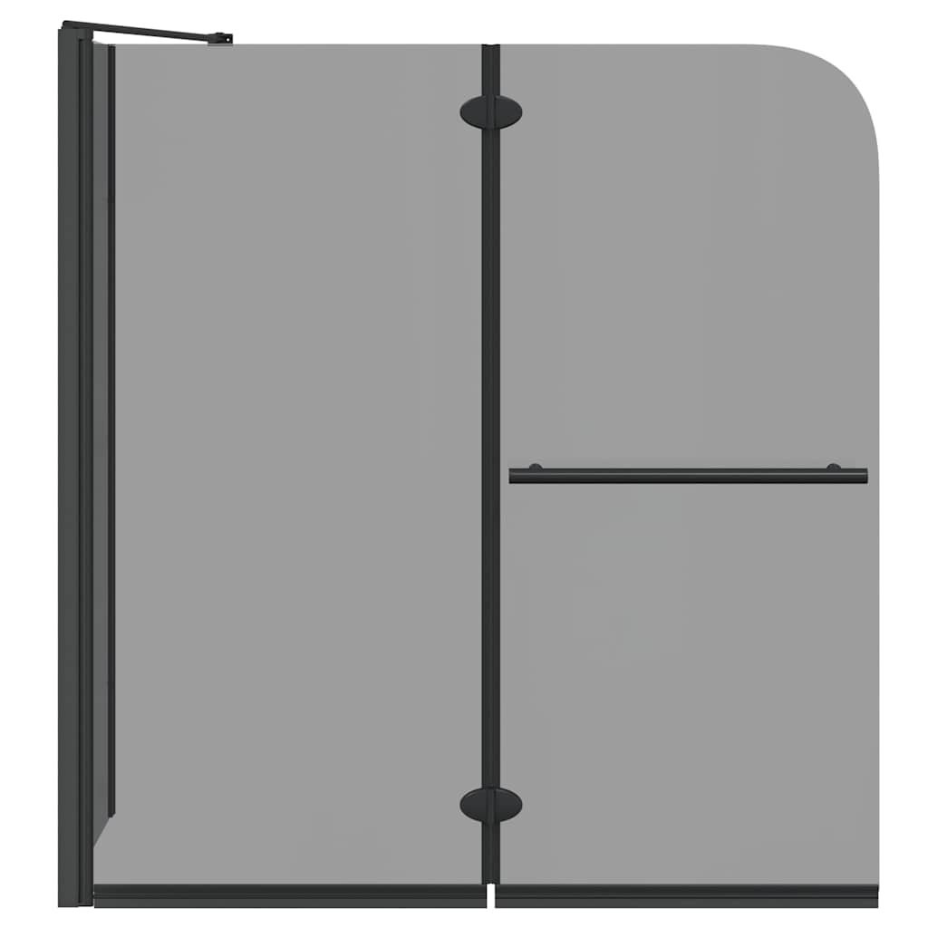 vidaXL Bi-Vouw Douche Omheining Donker Transparant 120 x 67 x 129 cm