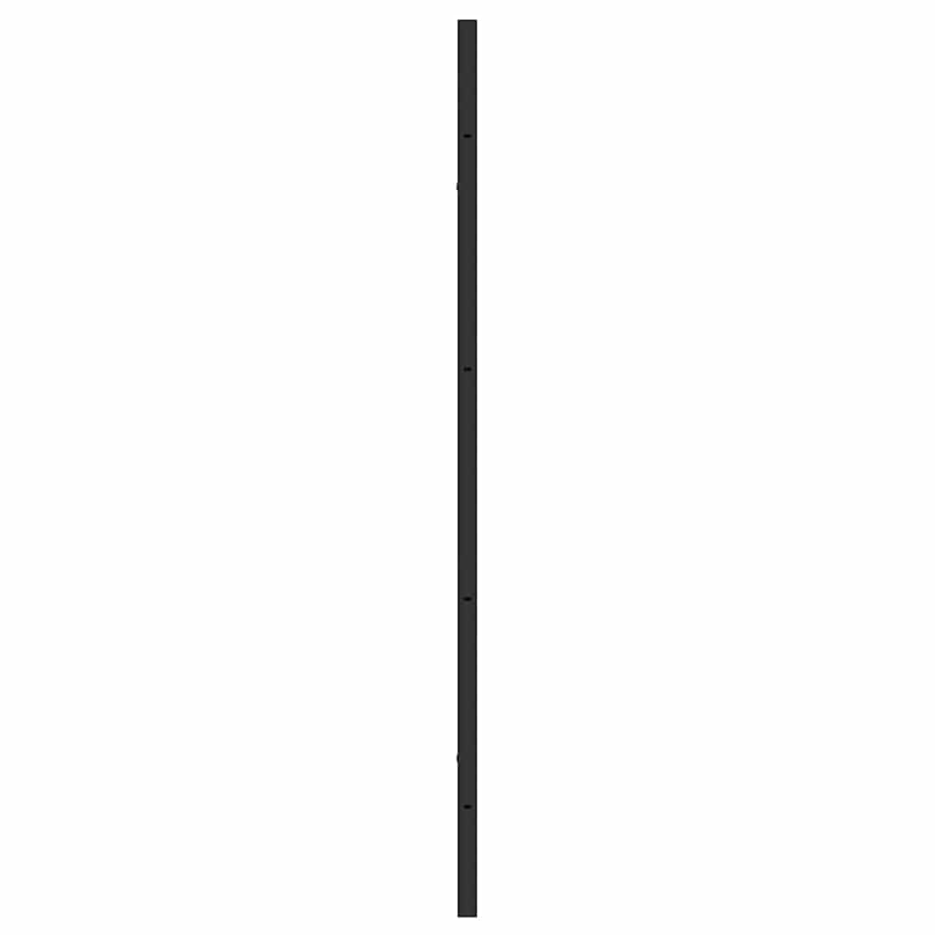 Bad Douchescreen Zwart 68 x 130 cm Gehard glas