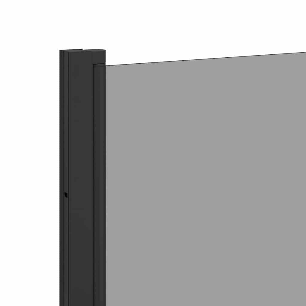 Bad Douchescreen Zwart 68 x 130 cm Gehard glas