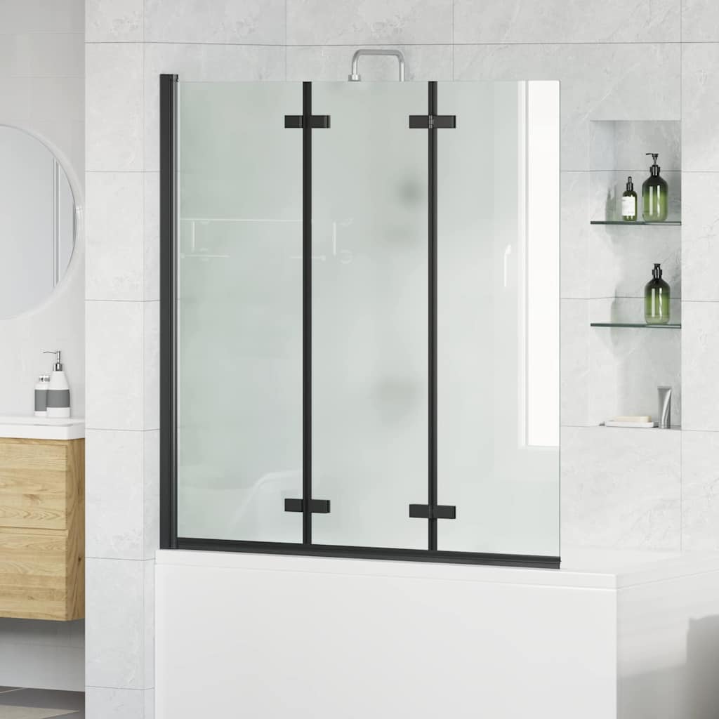 vidaXL Douche Omhulsel Goud 130 x 138 cm ESG-glas en aluminium