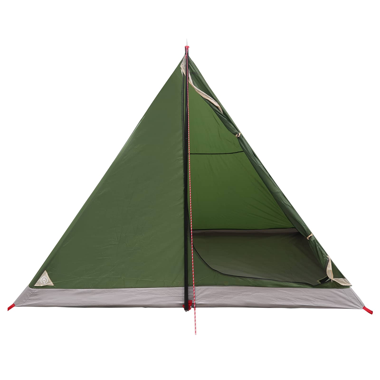vidaXL Backpacking Tent Groen 4-persoons 185T Polyester met PU Coating