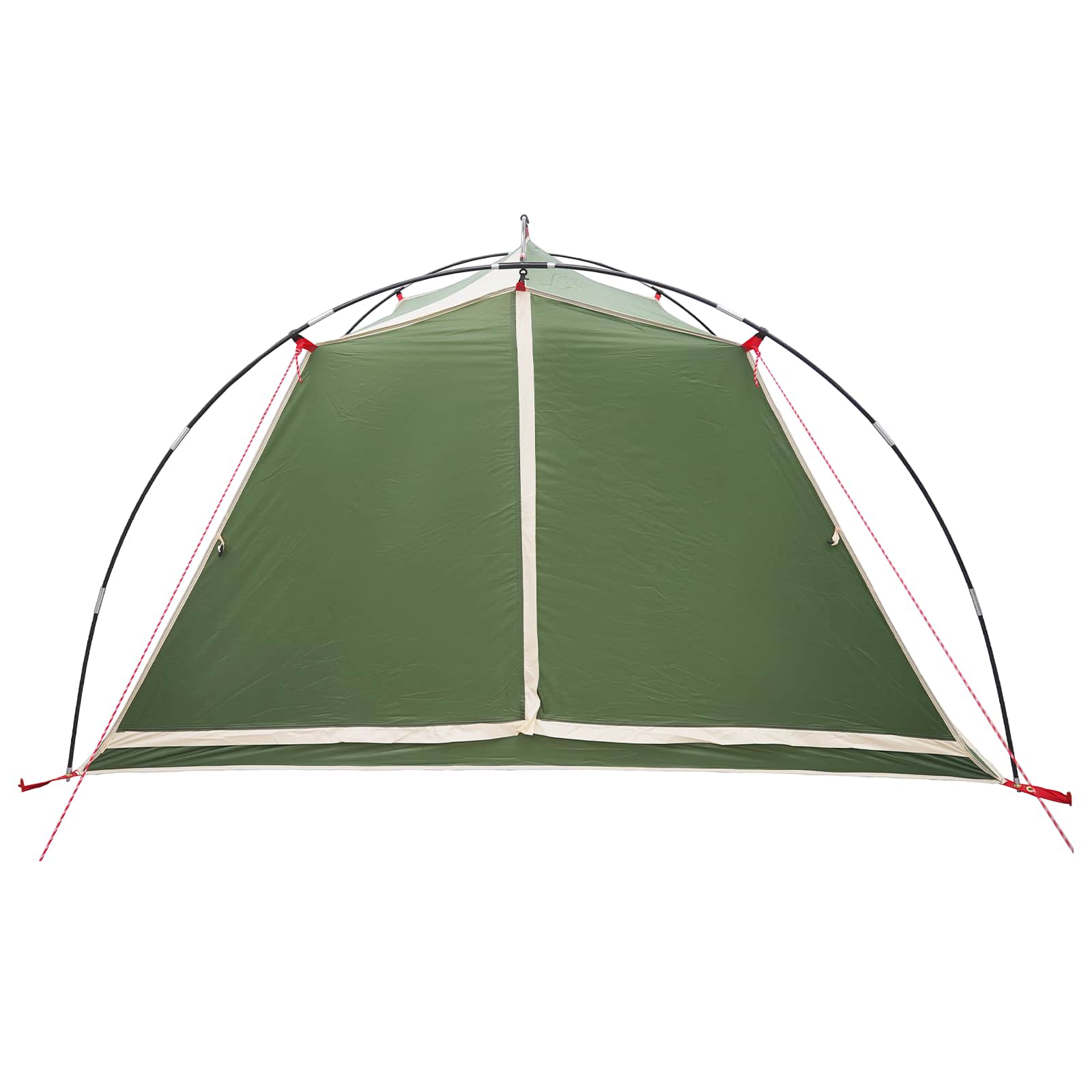 vidaXL Tunneltent Groen 4-persoons 185T Polyester met PU Coating
