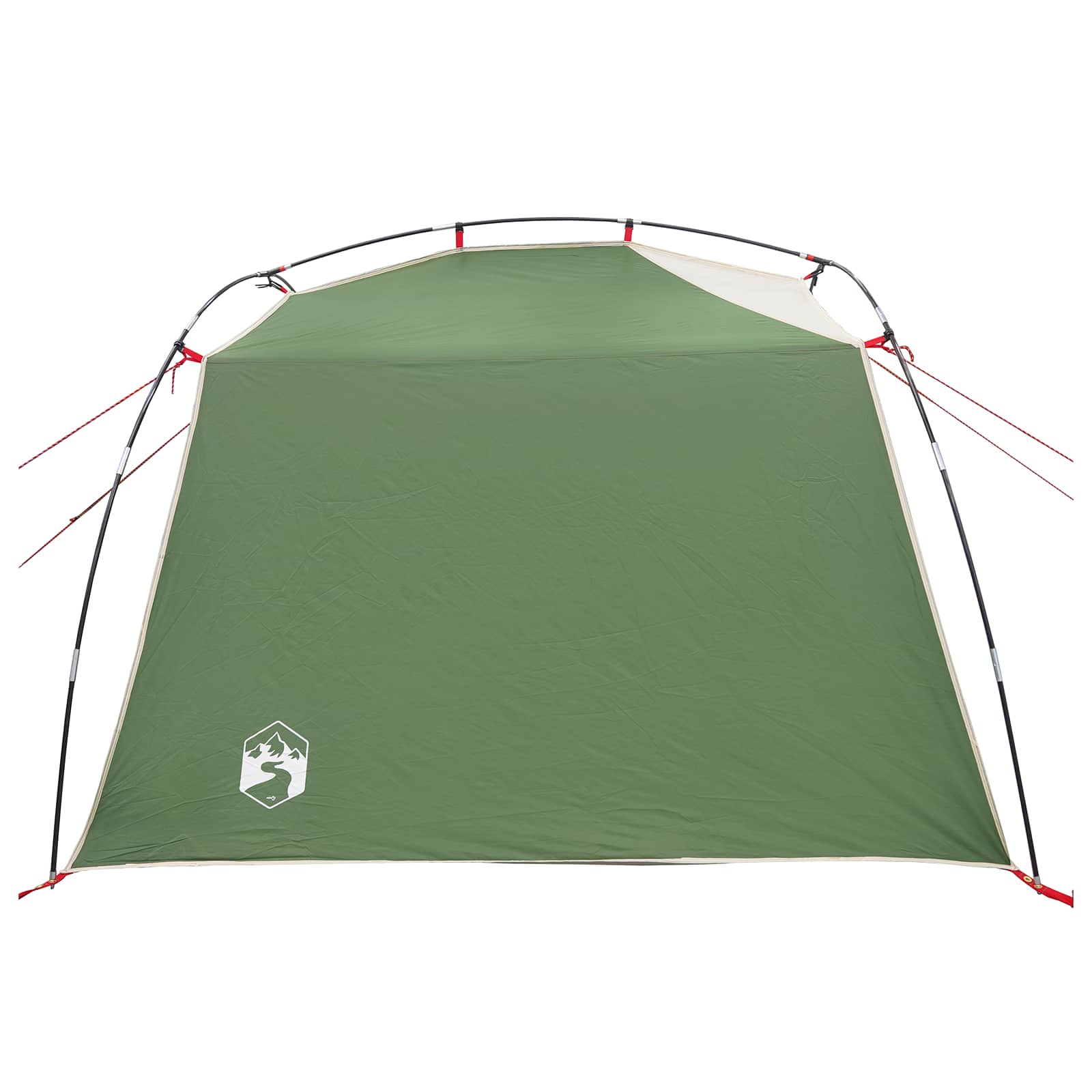 vidaXL Tunneltent Groen 4-persoons 185T Polyester met PU Coating