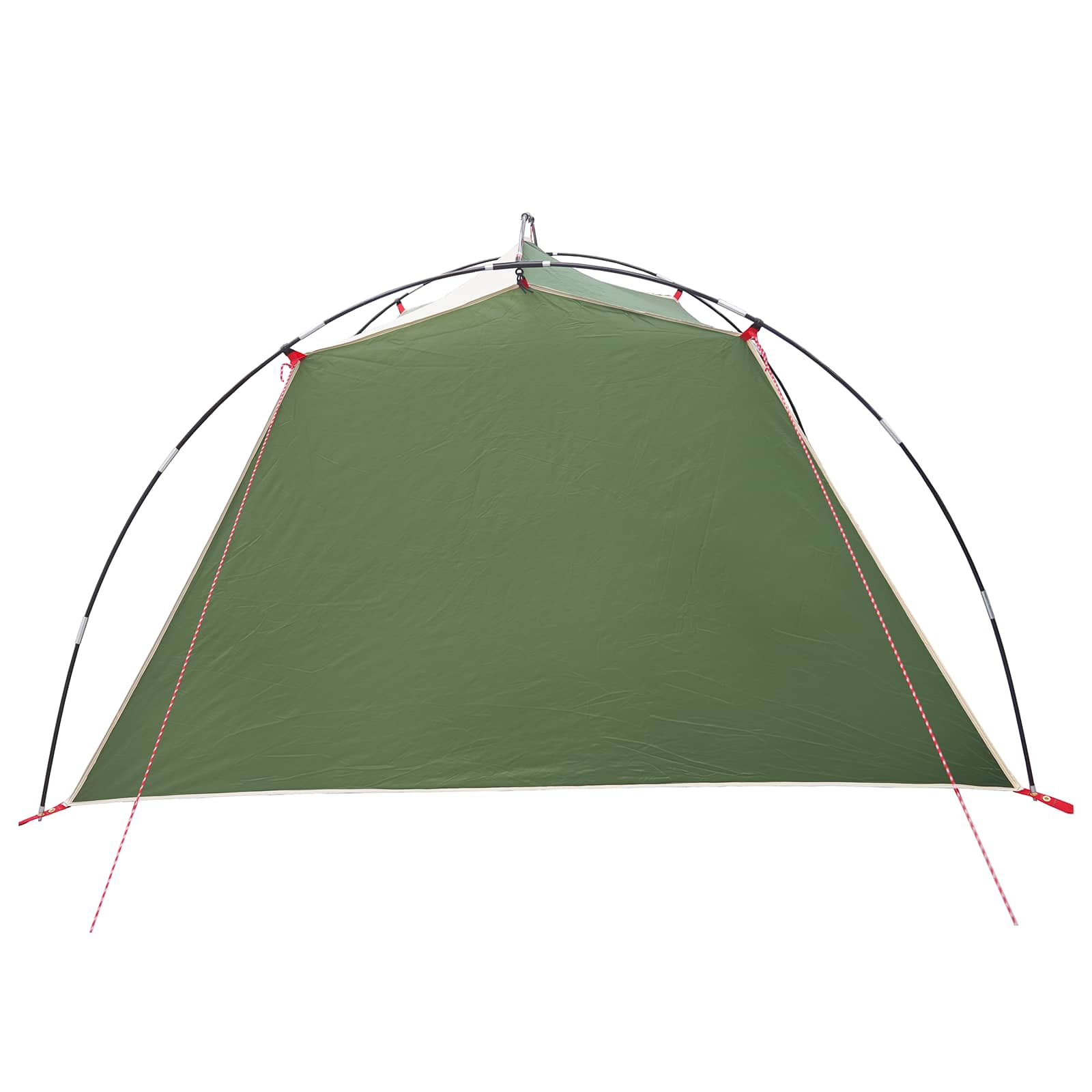 vidaXL Tunneltent Groen 4-persoons 185T Polyester met PU Coating