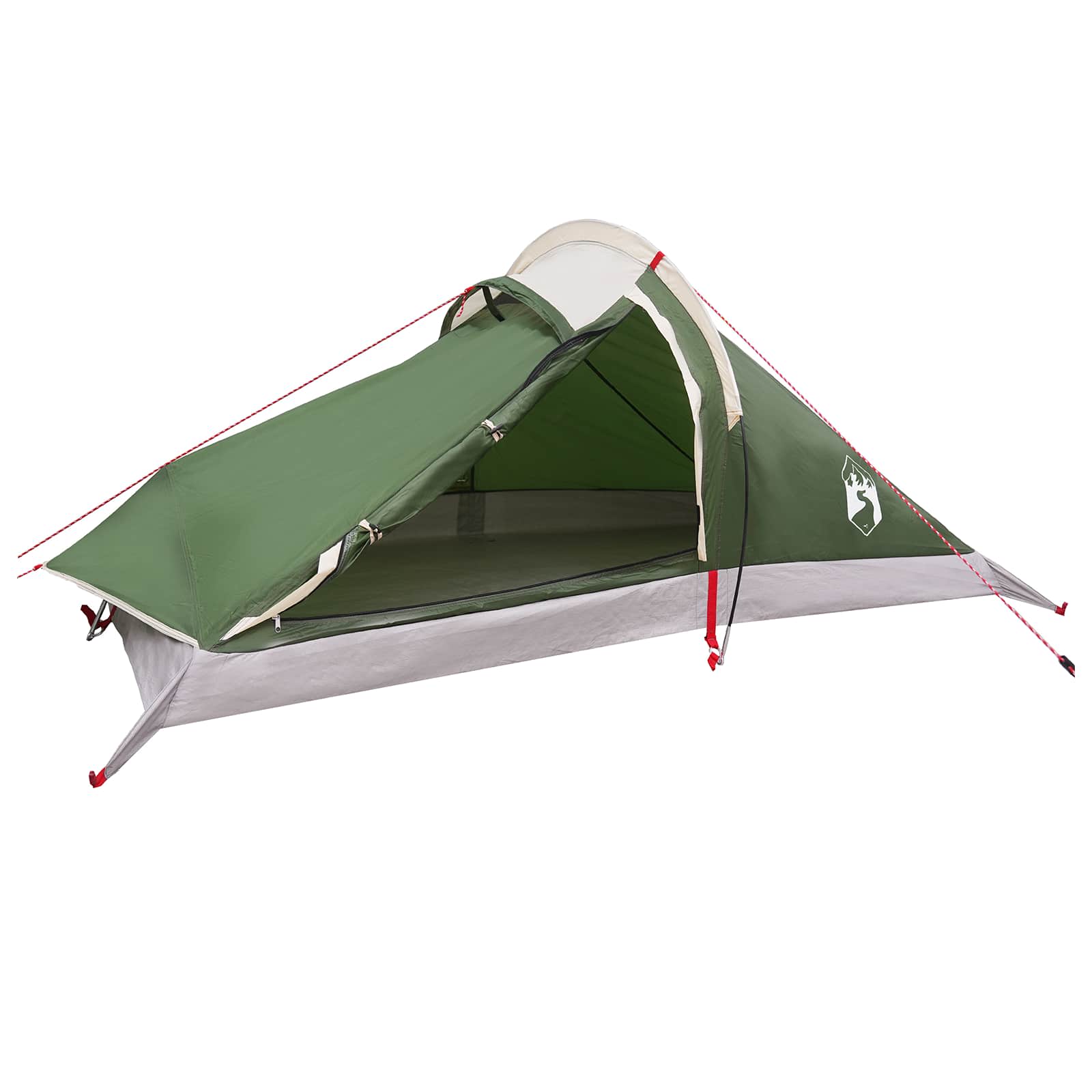vidaXL Backpacking Tent Groen 4-persoons 185T Polyester met PU Coating