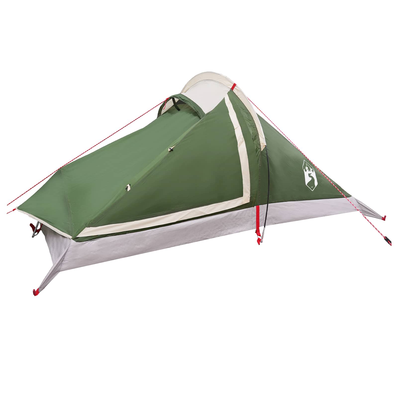 vidaXL Backpacking Tent Groen 4-persoons 185T Polyester met PU Coating