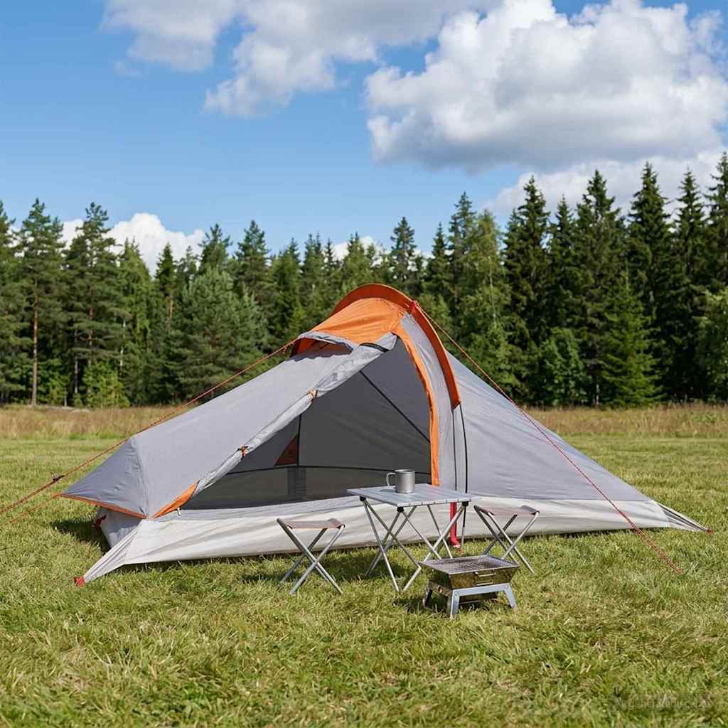 vidaXL Backpacking Tent Groen 4-persoons 185T Polyester met PU Coating