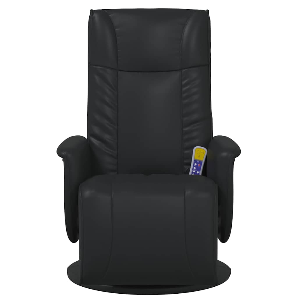 vidaXL Massage Recliner Stoel Zwart 71 x 90 x 105 cm Nep Leer