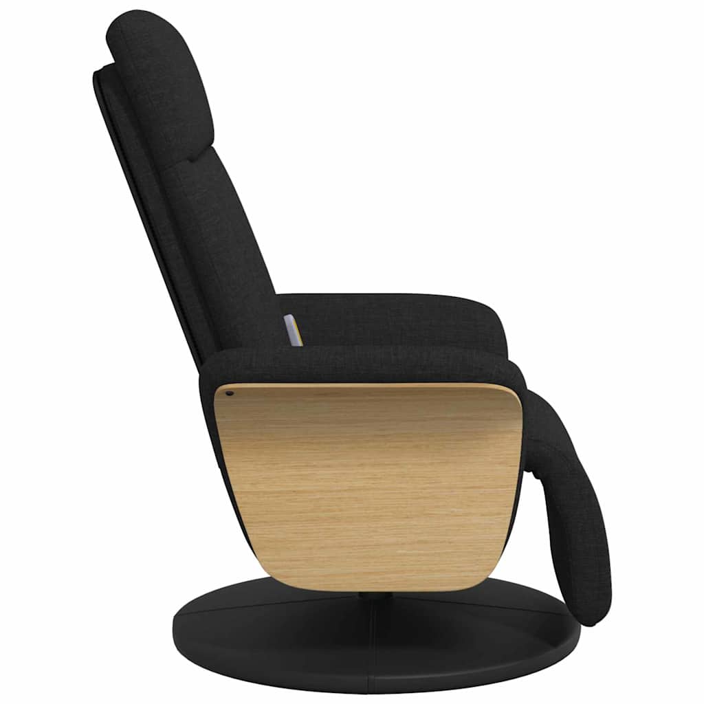 vidaXL Massage Recliner Stoel Donkergrijs 79 x 87 x 104.5 cm Stof