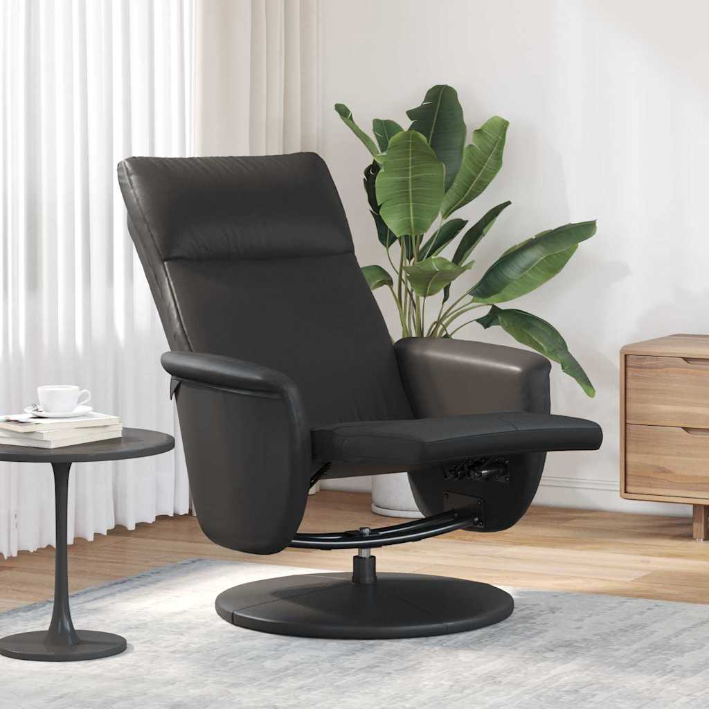 vidaXL Massage Recliner Stoel Zwart 71 x 90 x 105 cm Nep Leer