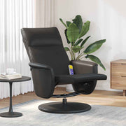 vidaXL Massage Recliner Stoel Zwart 71 x 90 x 105 cm Nep Leer