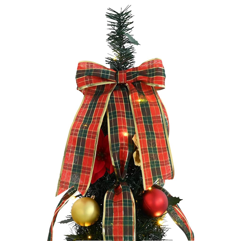 vidaXL Kunstkerstboom met 50 LED met standaard Groen 120 cm PVC