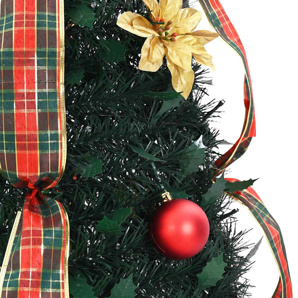 vidaXL Kunstkerstboom met 50 LED met standaard Groen 120 cm PVC