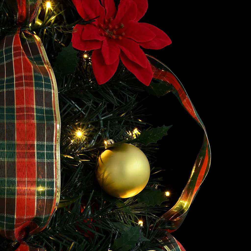 vidaXL Kunstkerstboom met 50 LED met standaard Groen 120 cm PVC
