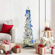vidaXL Kunstkerstboom met 50 LED met standaard Groen 120 cm PVC