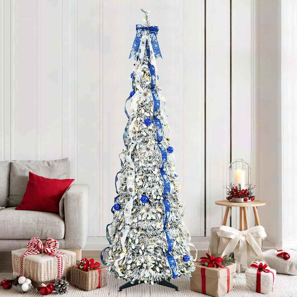 vidaXL Kunstkerstboom met 50 LED met standaard Groen 120 cm PVC