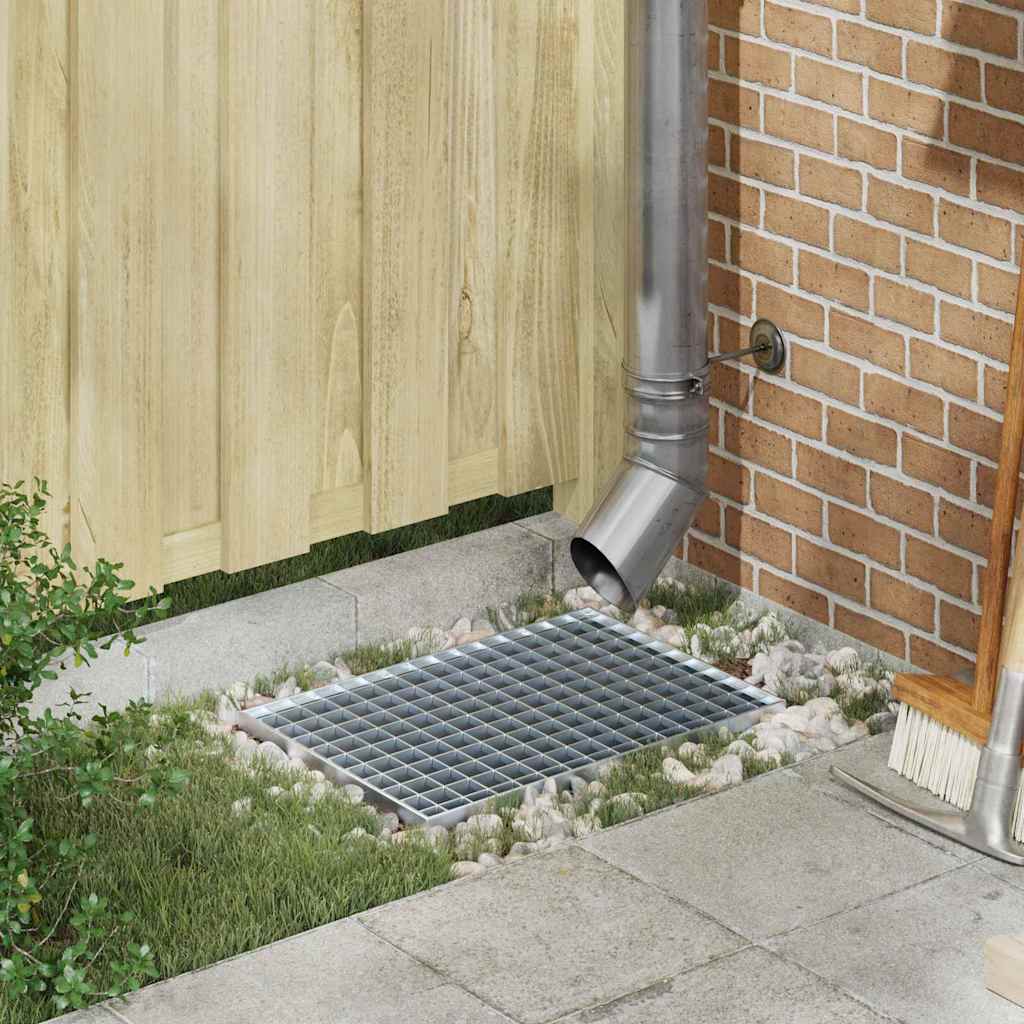 vidaXL Rooster Zilver 30 x 30 x 2 cm Warmgedipt Gegalvaniseerd Staal