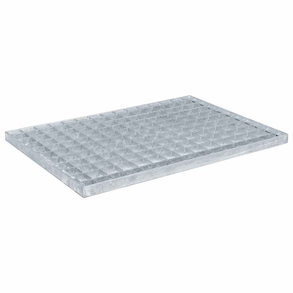 vidaXL Rooster Zilver 30 x 30 x 2 cm Warmgedipt Gegalvaniseerd Staal