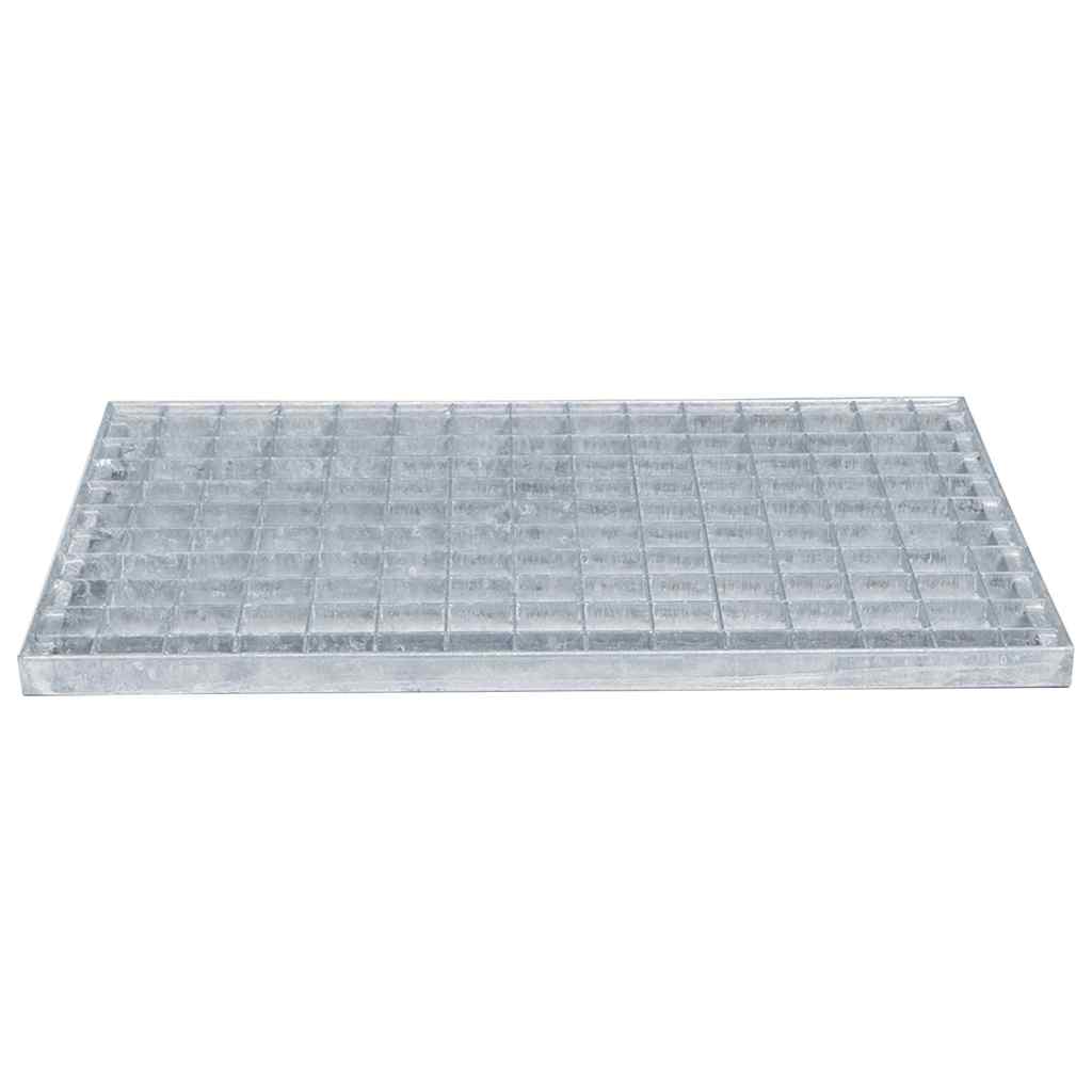 vidaXL Rooster Zilver 30 x 30 x 2 cm Warmgedipt Gegalvaniseerd Staal