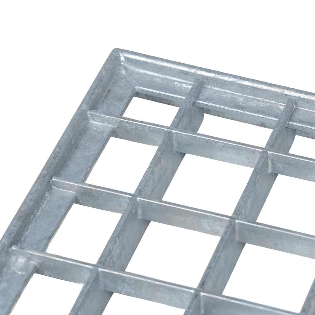 vidaXL Rooster Zilver 30 x 30 x 2 cm Warmgedipt Gegalvaniseerd Staal