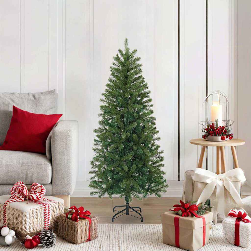 vidaXL Kunstkerstboom met standaard Groen 75 cm PVC, PE en staal