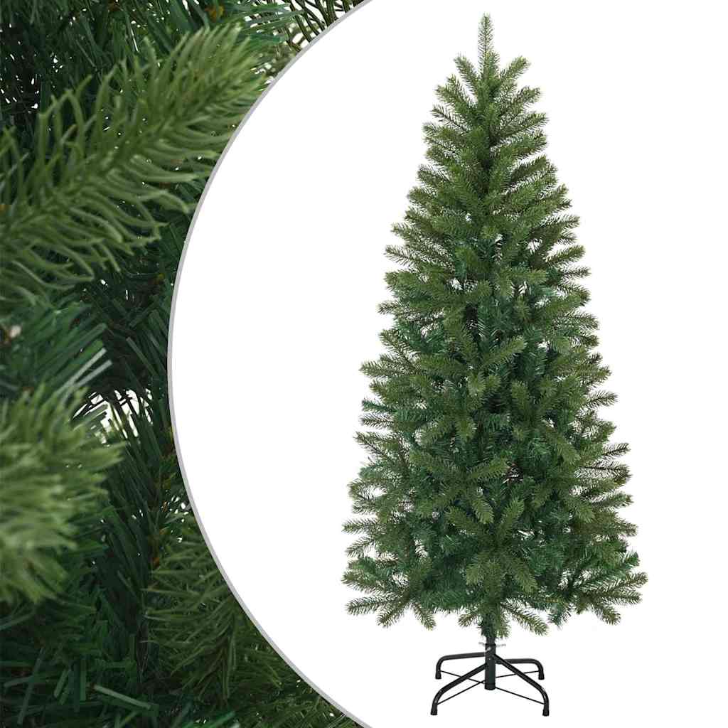 vidaXL Kunstkerstboom met standaard Groen 75 cm PVC, PE en staal