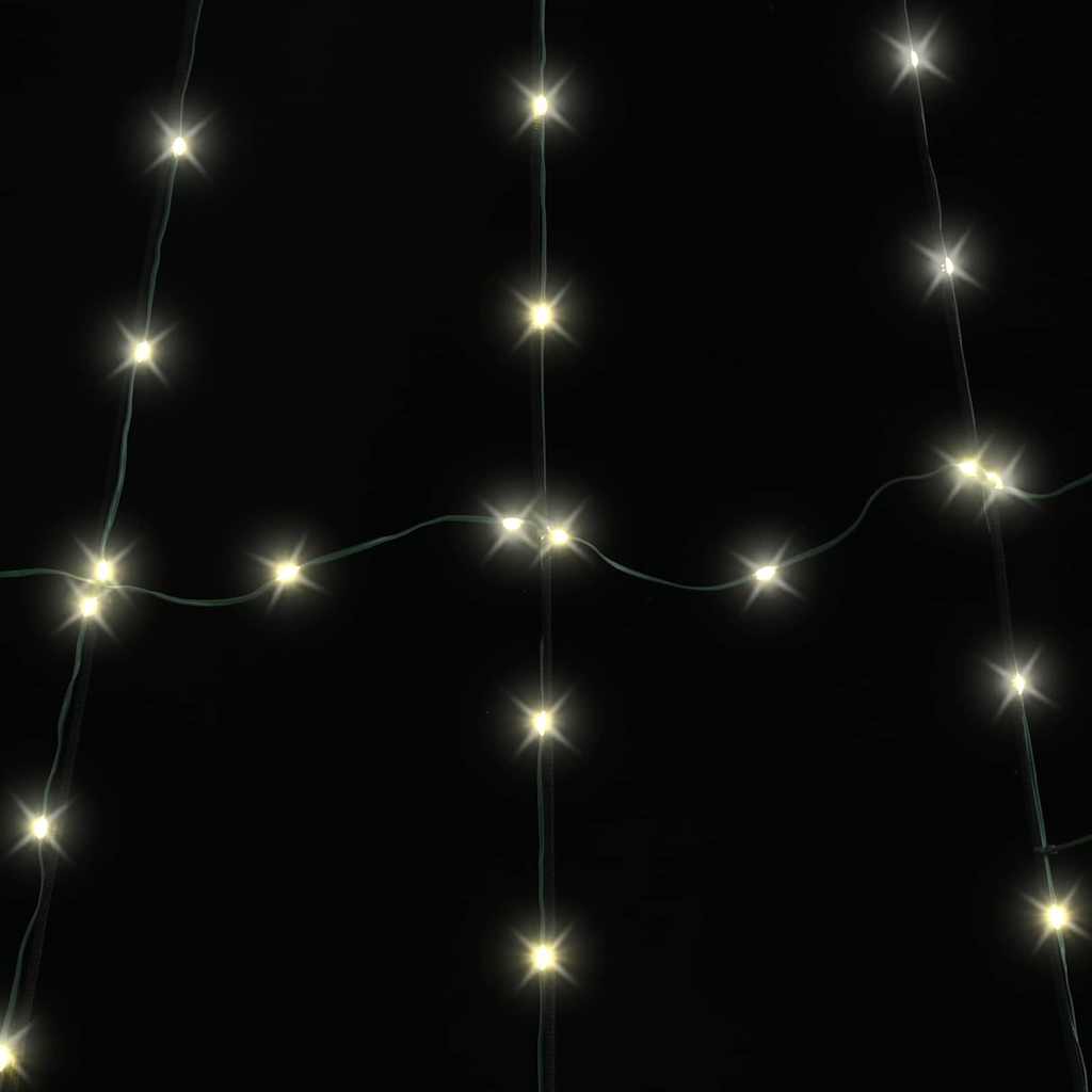 vidaXL LED Kerstboom met 112 LED met grondpennen Warmwit 182 cm Metaal