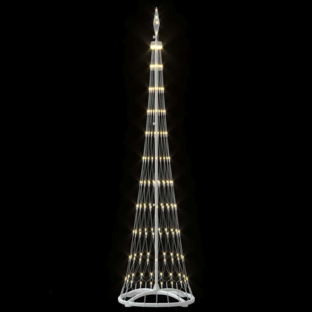 vidaXL LED Kerstboom met 230 LED Warmwit 51 x 51 x 190 cm Metaal