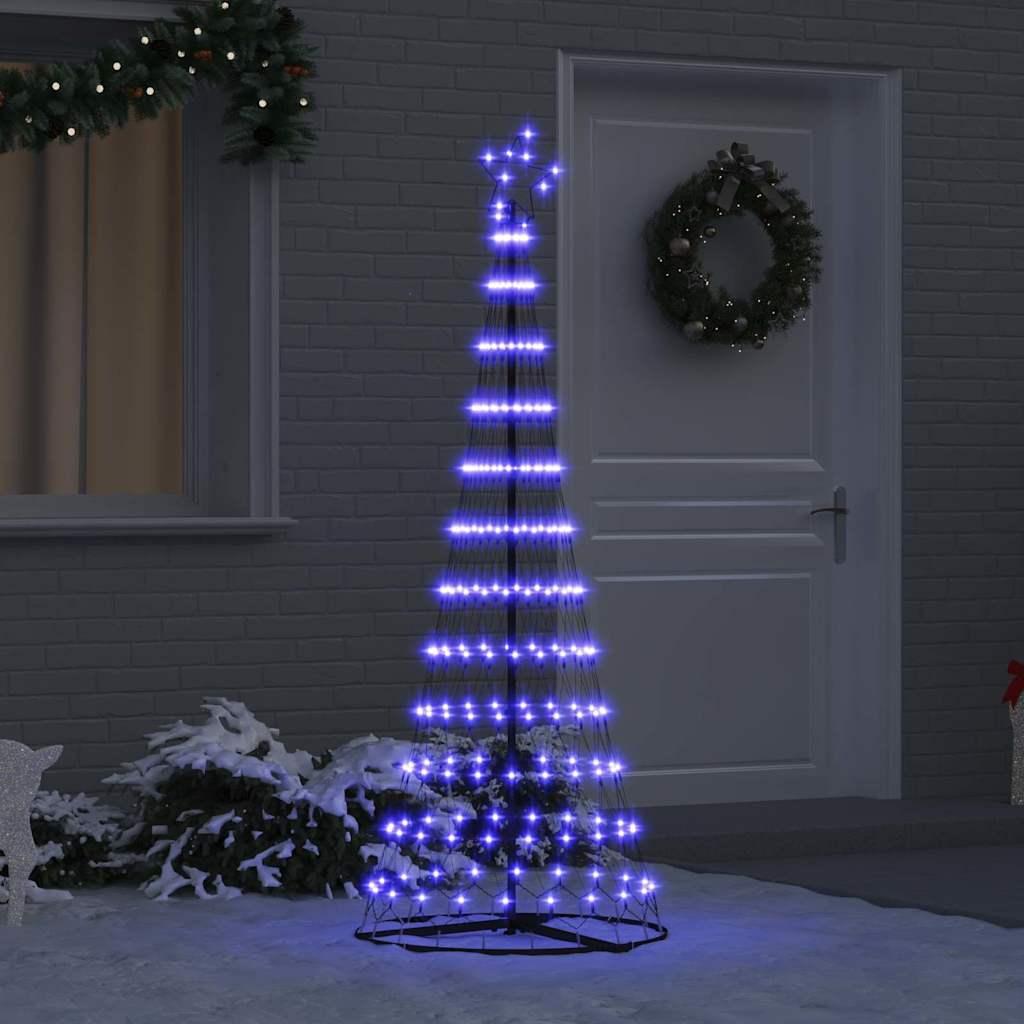vidaXL LED Kerstboom met 230 LED Warmwit 51 x 51 x 190 cm Metaal