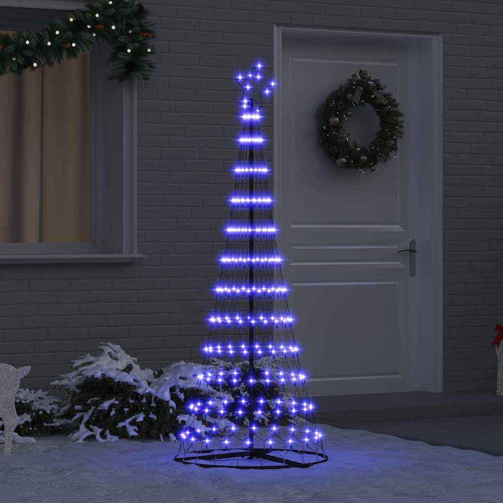 vidaXL LED Kerstboom met 230 LED met standaard Warmwit 184.5 cm Metaal