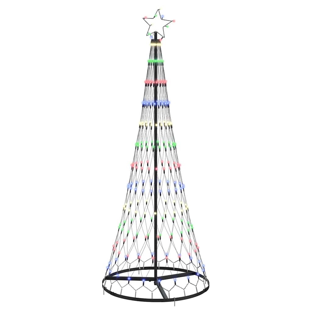 vidaXL LED Kerstboom met 230 LED met standaard Warmwit 184.5 cm Metaal
