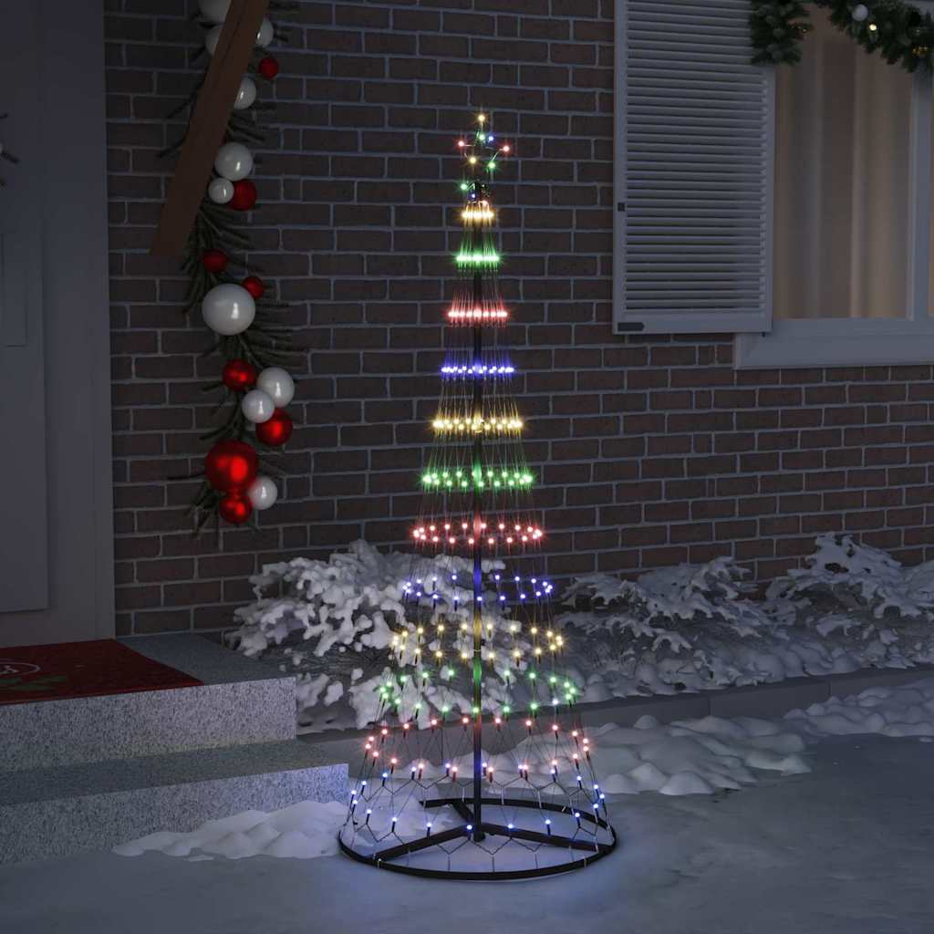vidaXL LED Kerstboom met 230 LED met standaard Warmwit 184.5 cm Metaal