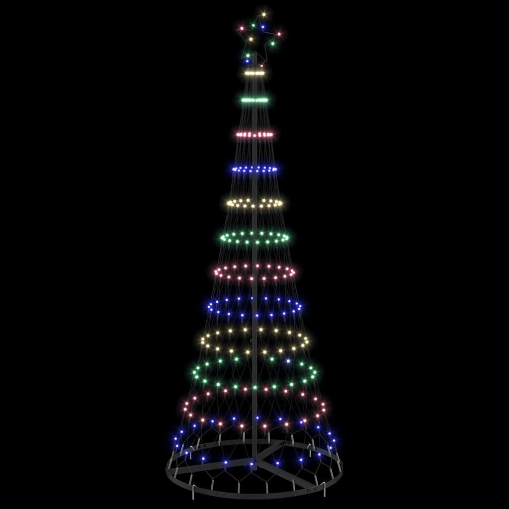 vidaXL LED Kerstboom met 230 LED met standaard Warmwit 184.5 cm Metaal