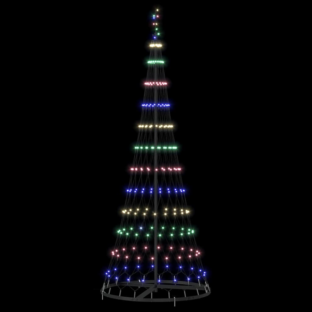 vidaXL LED Kerstboom met 230 LED met standaard Warmwit 184.5 cm Metaal
