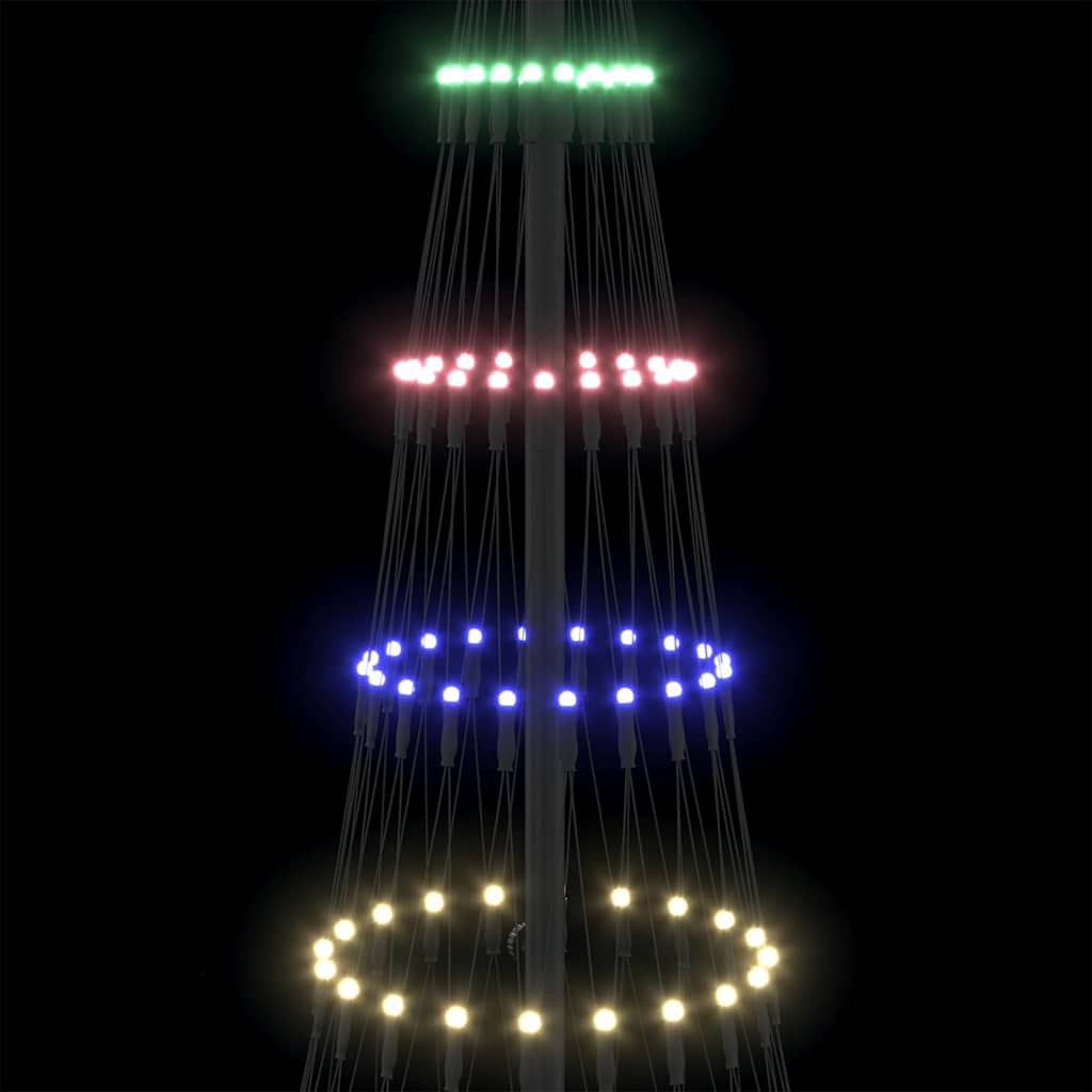 vidaXL LED Kerstboom met 230 LED met standaard Warmwit 184.5 cm Metaal