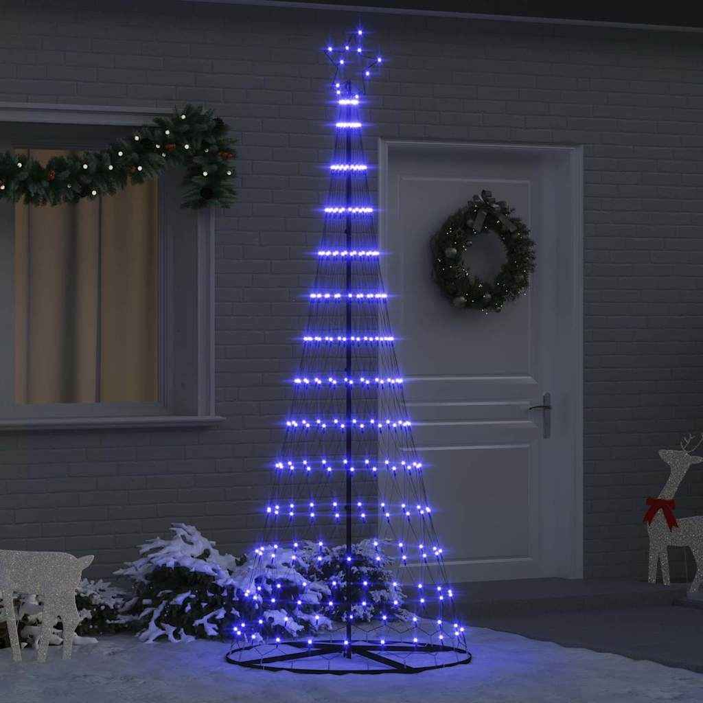 vidaXL LED Kerstboom met 230 LED met standaard Warmwit 184.5 cm Metaal
