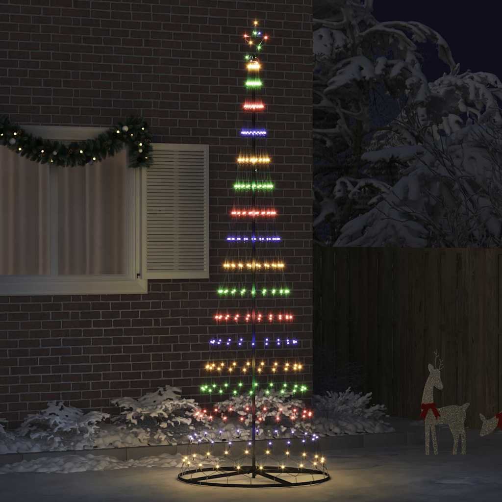 vidaXL LED Kerstboom met 230 LED met standaard Warmwit 184.5 cm Metaal